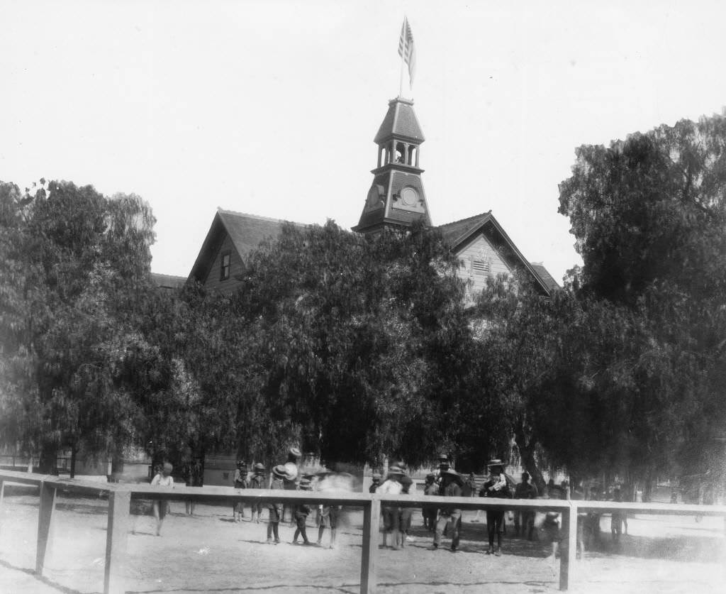Old Central School, located at 231 East Chartres Street, Anaheim, 1880