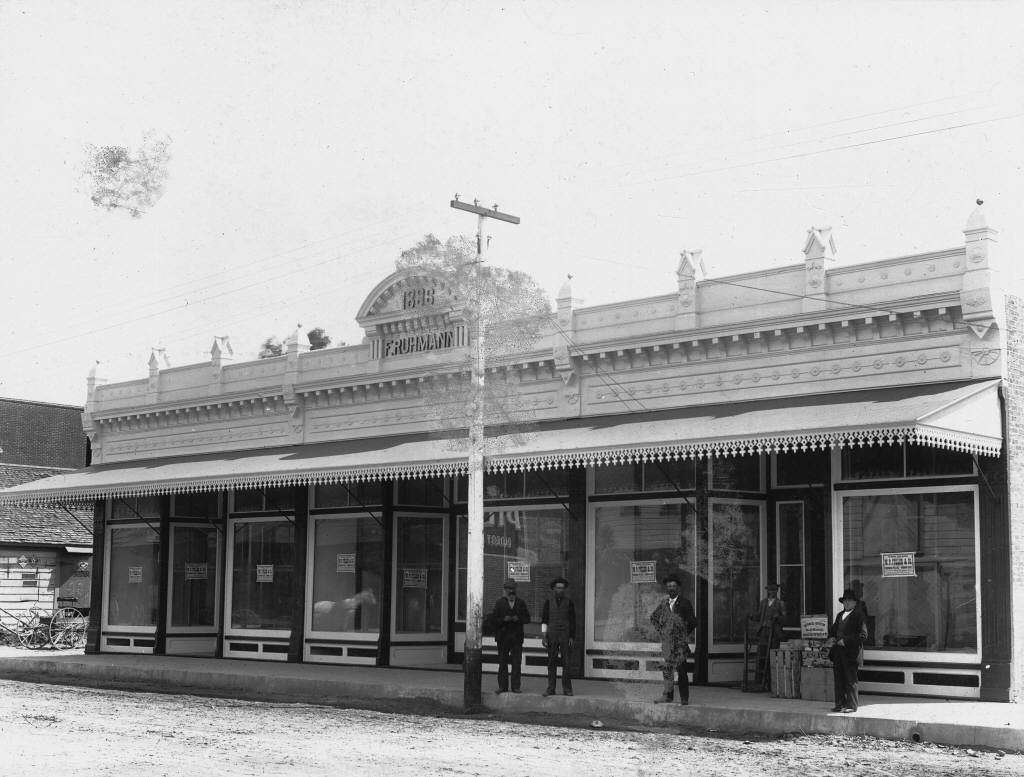Fritz Ruhmann building, located at 217 North Anaheim Blvd, 1886