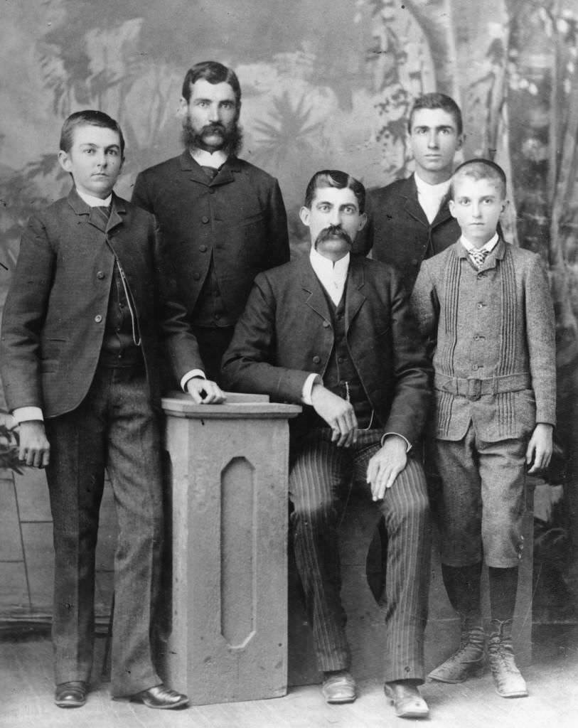 Smythe Boys, Group Portrait. 1888