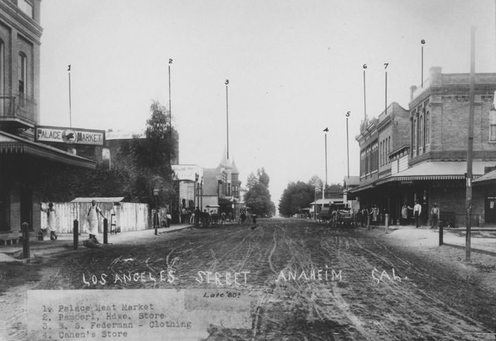 Los Angeles Street, Anaheim in the late 1880's