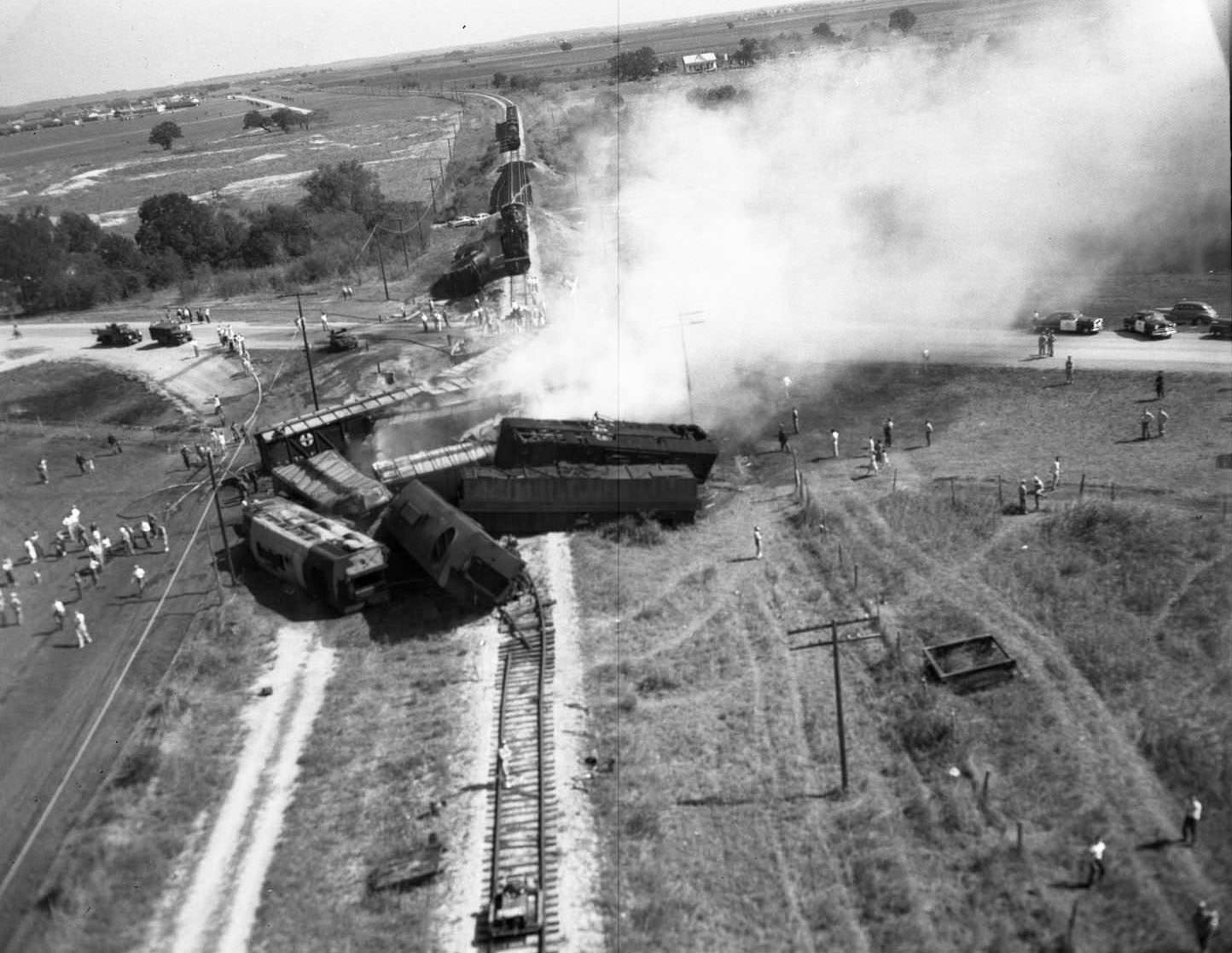 Train Wreck at San Marcos, 1950