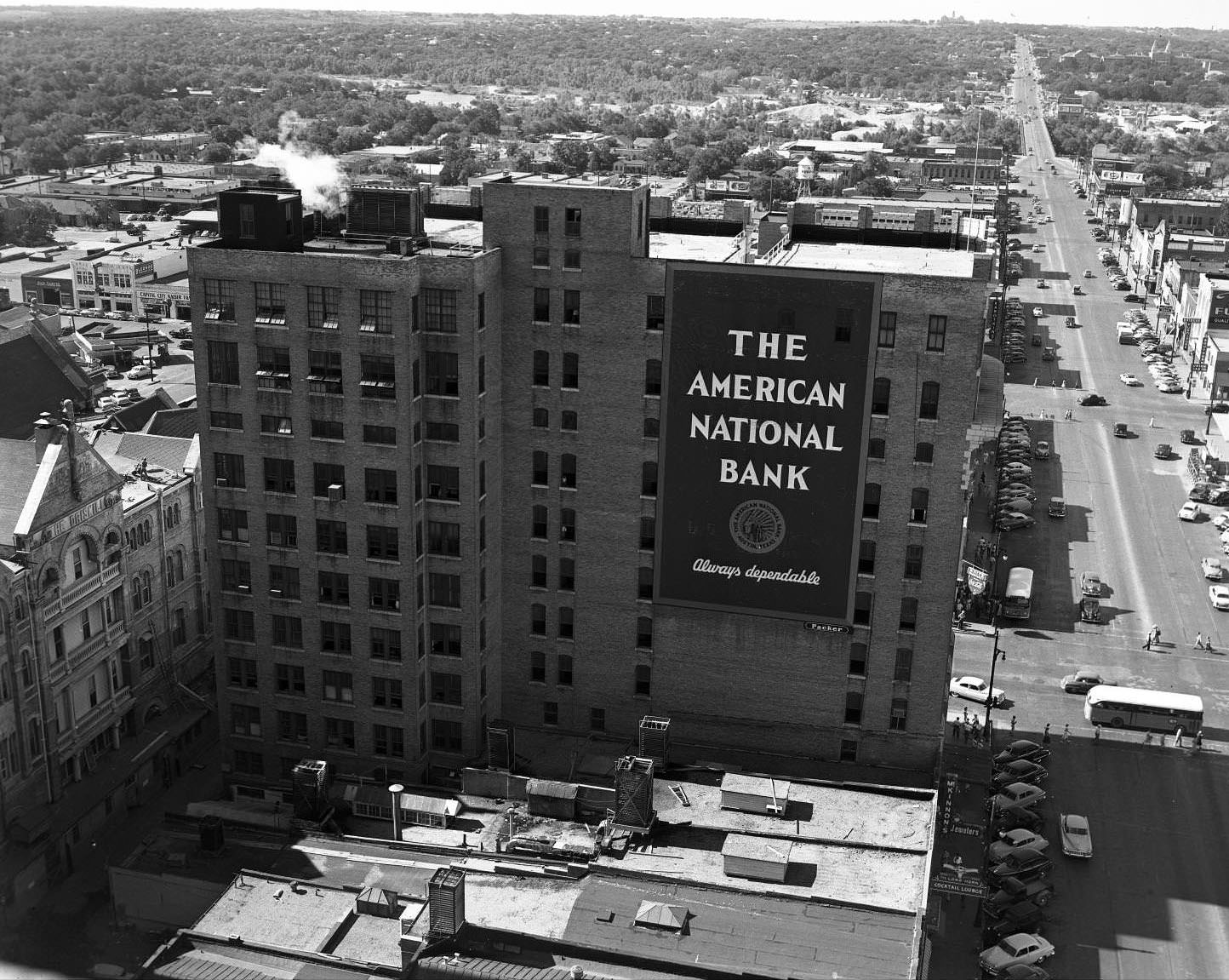 The American National Bank/Littlefield Building at 601-605 Congress Avenue, 1951