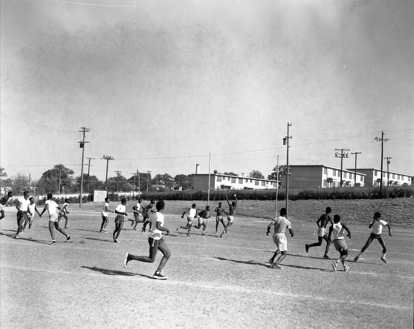 An Anderson High School physical education class, 1955