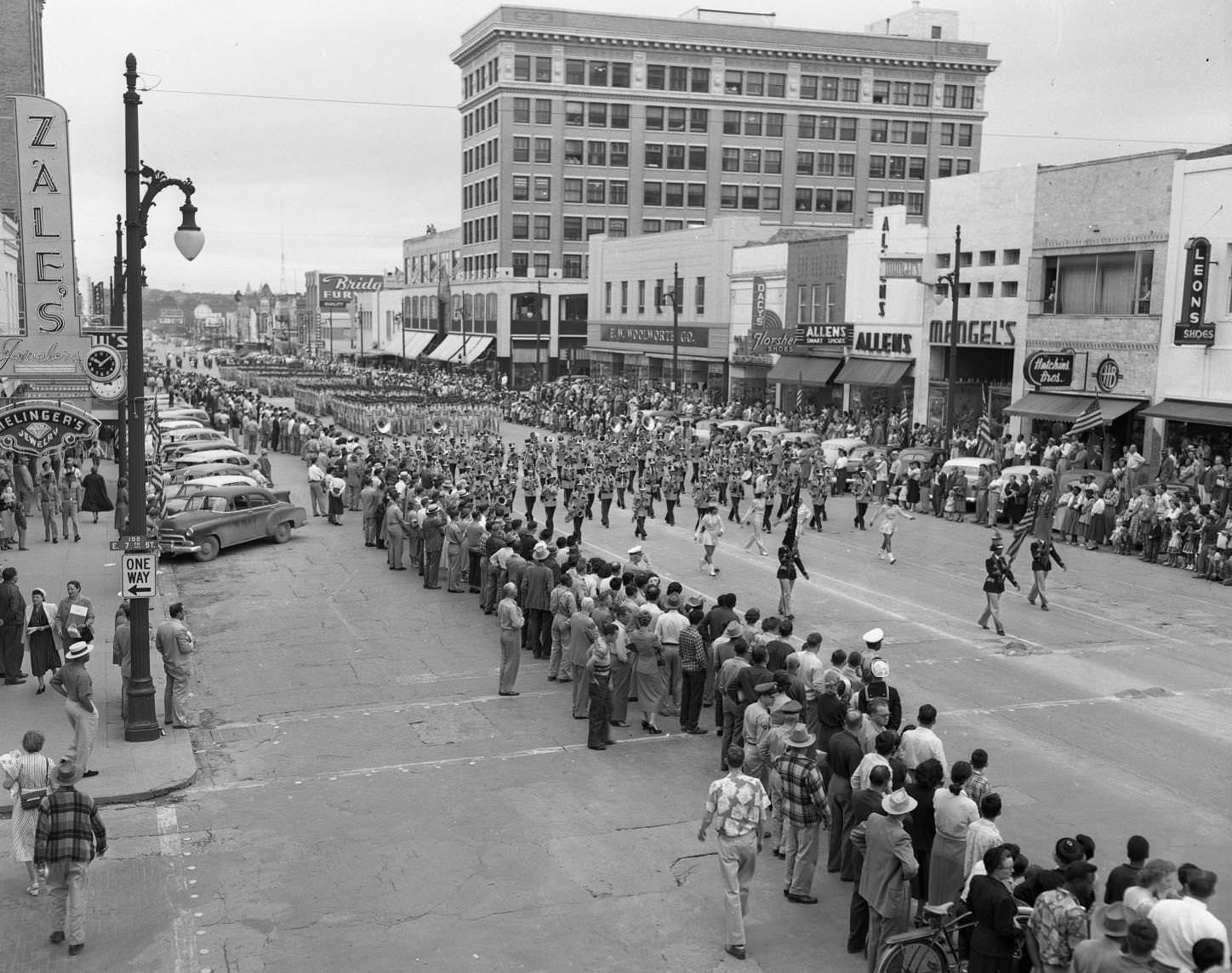 Armed Forces Day Parade down Congress Avenue, 1953