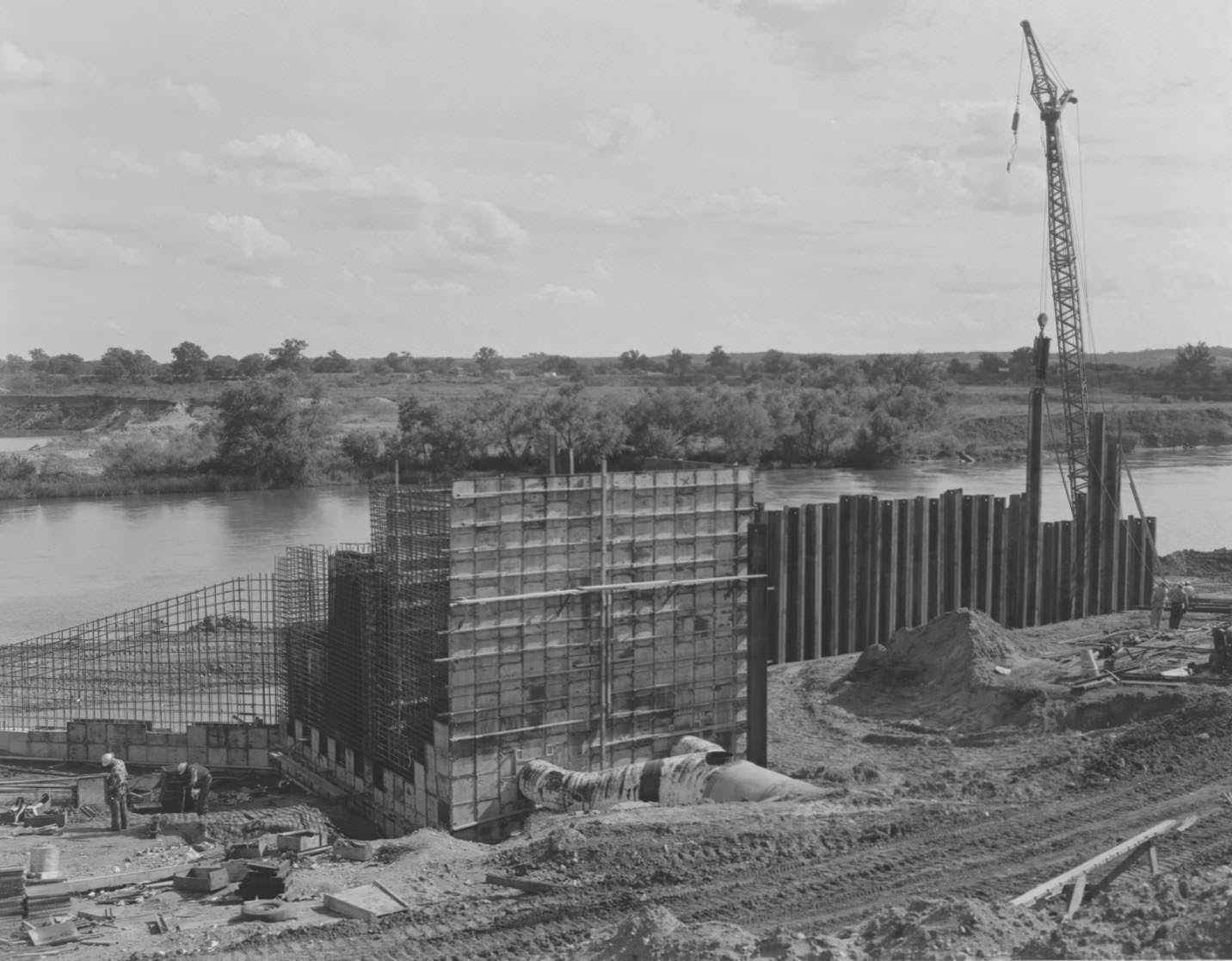 Austin Power Plant Construction, 1959