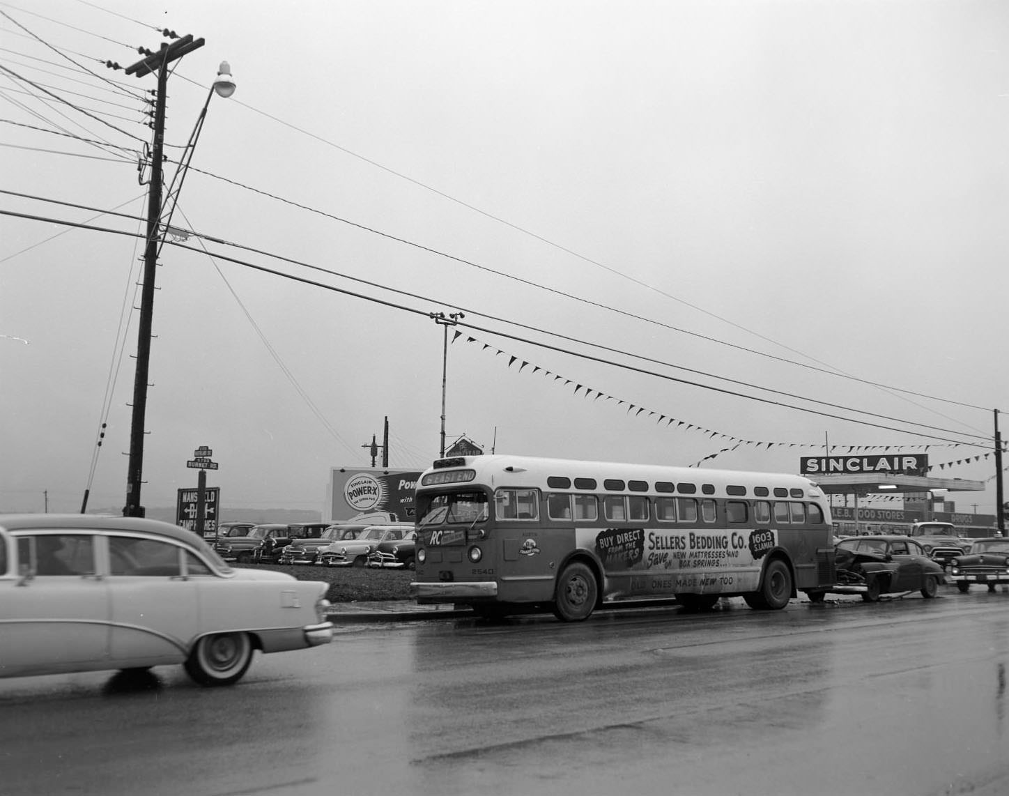 Bus collision on Burnet Rd/Northland, 1957