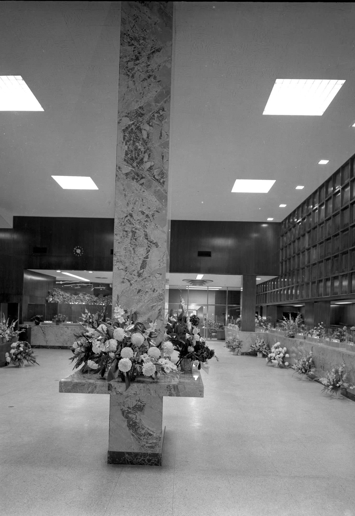 Interiors of building at 114-120 W. 7th St, 1952