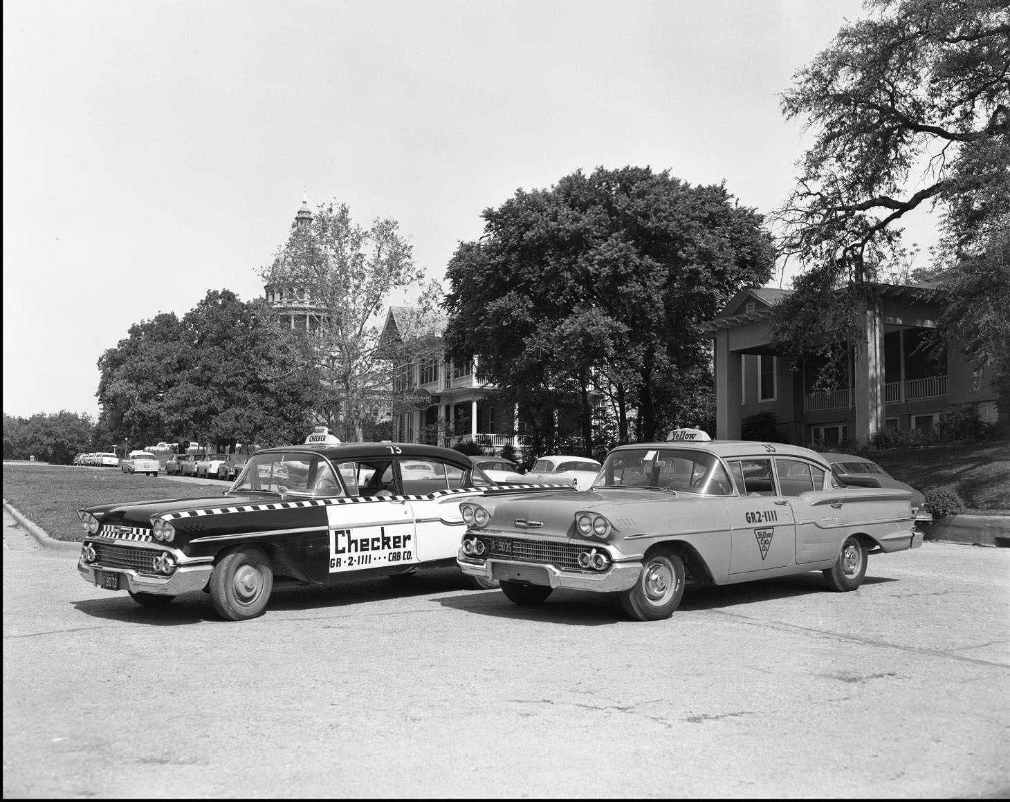 Checker Cab & Yellow Cab, 1958