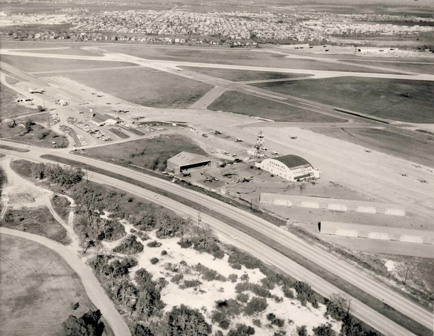 Construction of Austin Municipal Airport, 1960