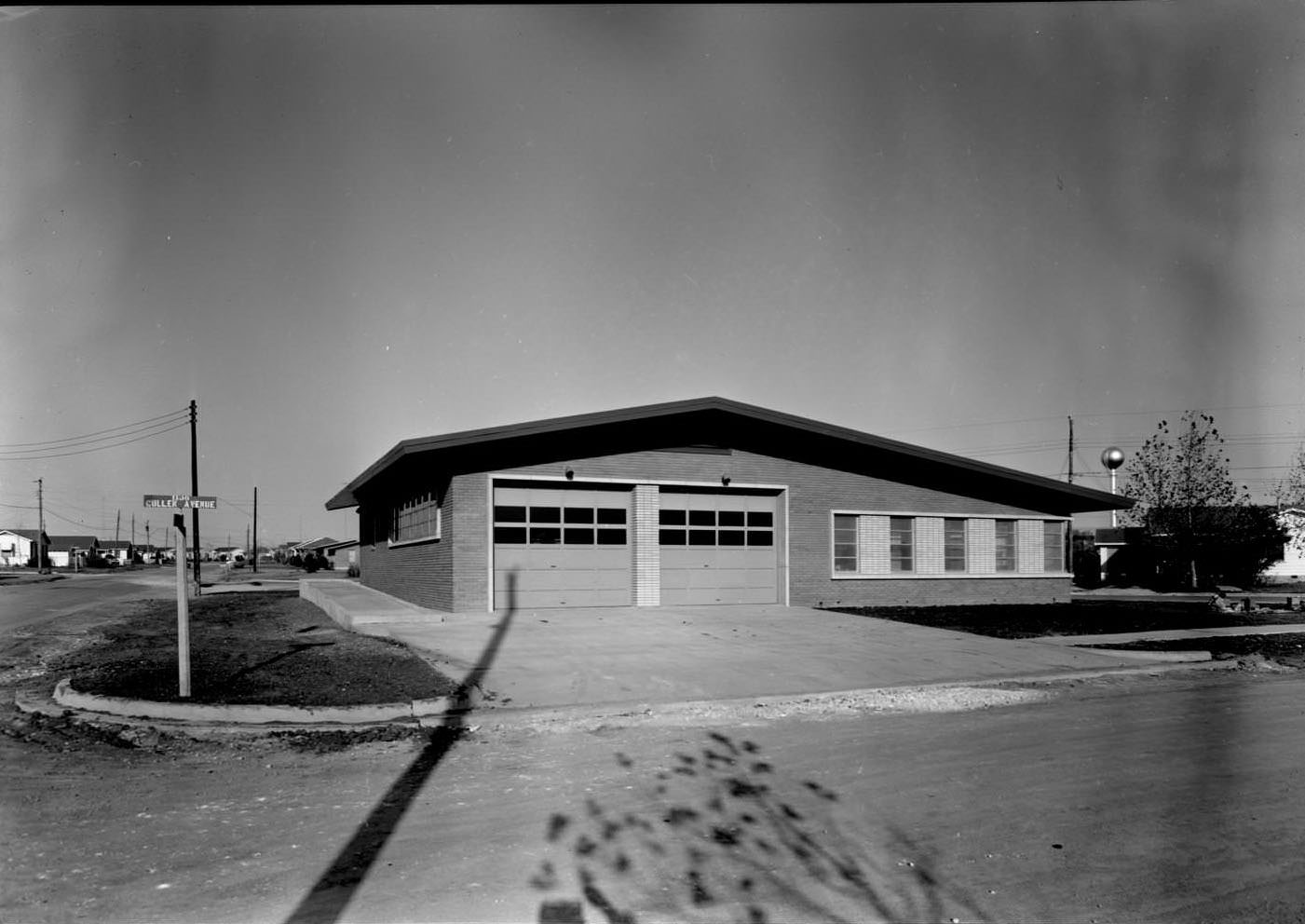 North Austin Fire Station No. 16 at 7000 Reese Lane at its intersection with Cullen Avenue, 1957