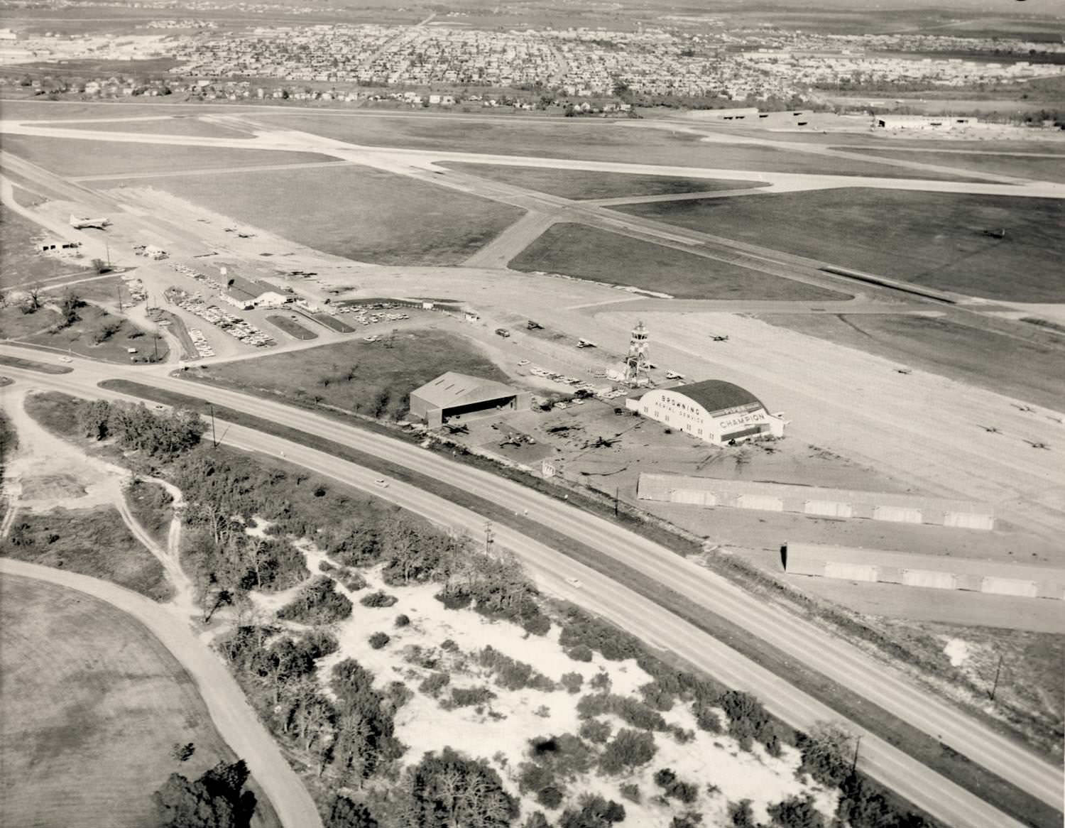 Construction of Austin Municipal Airport, 1960.