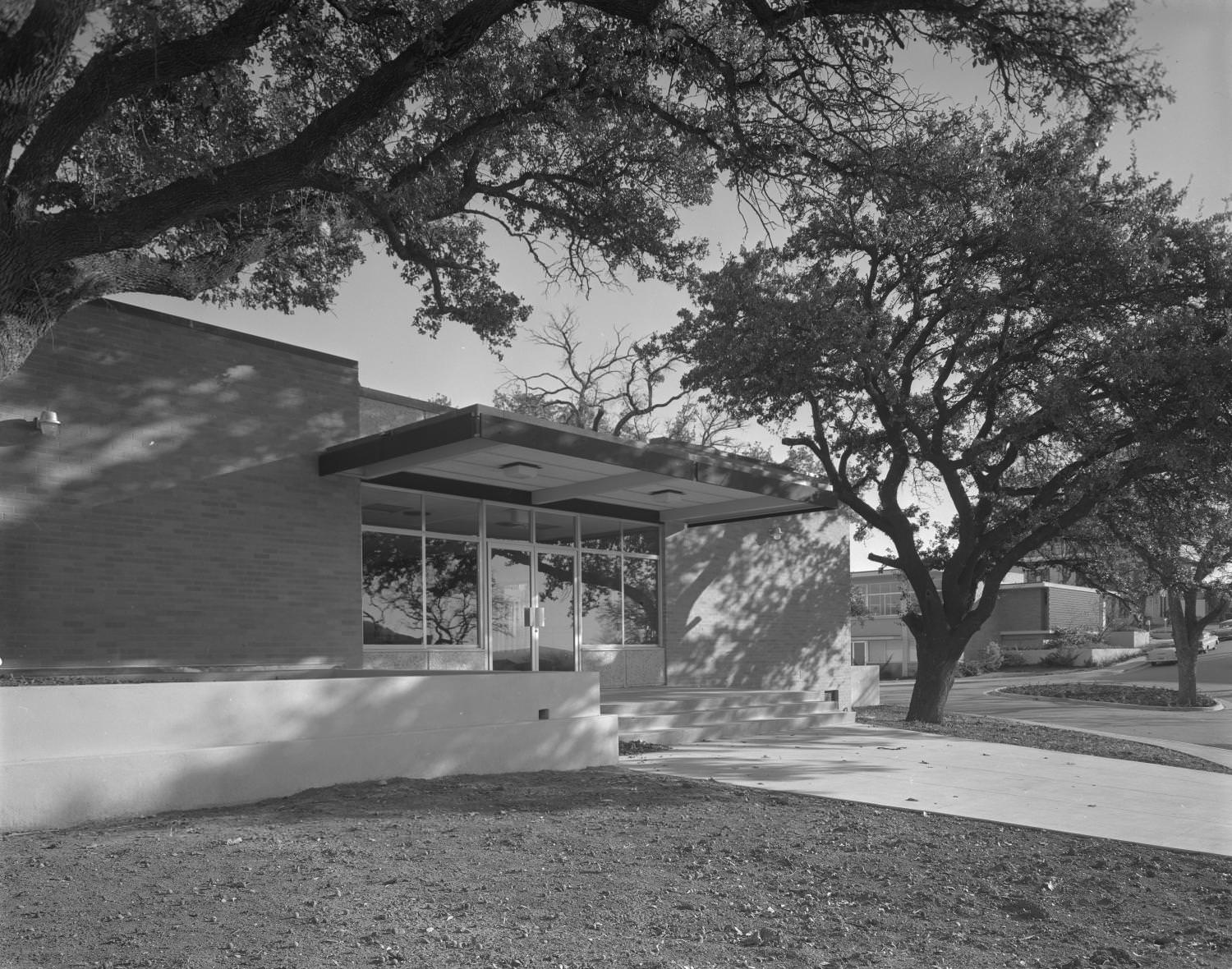 Huston-Tillotson Student Union Exterior, 1963.