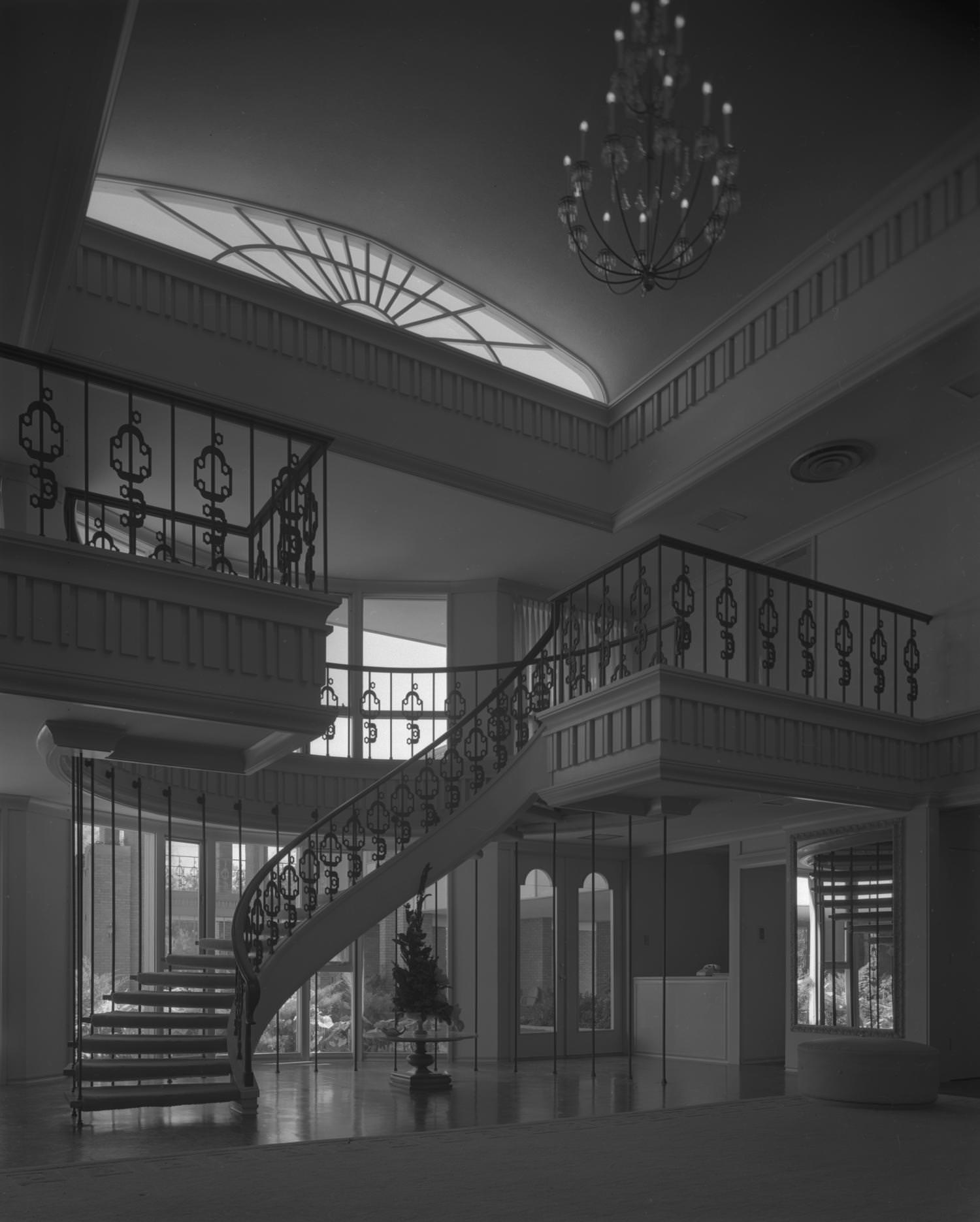 The Greek revival styled interior of the Gamma Phi Beta sorority house located at 2622 Wichita Street, 1960