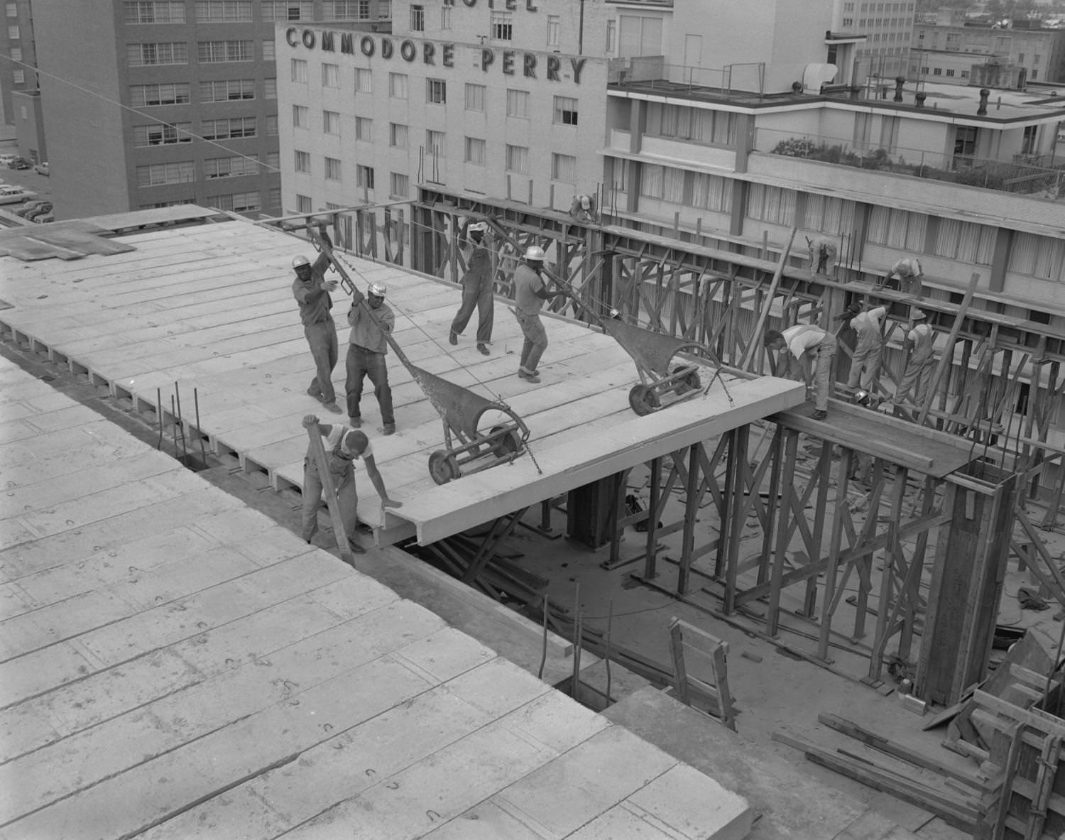 Workers on Platform, 1965