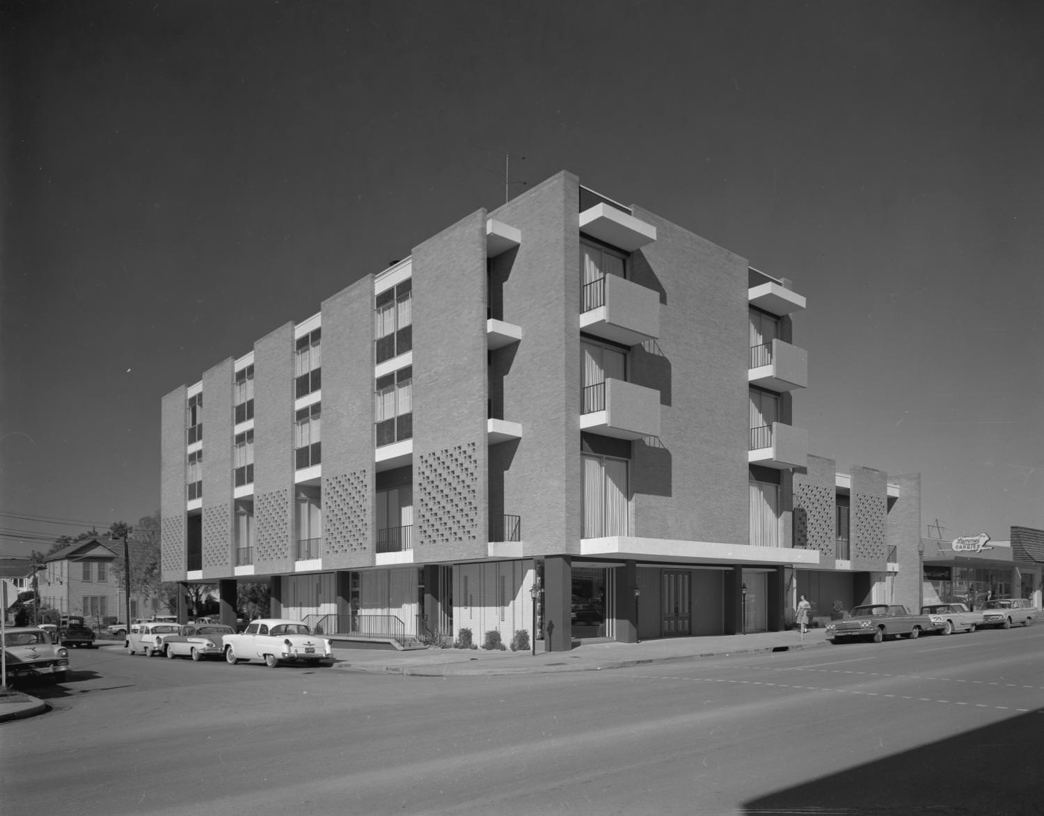 Exterior View of Postmodern Building, 1962
