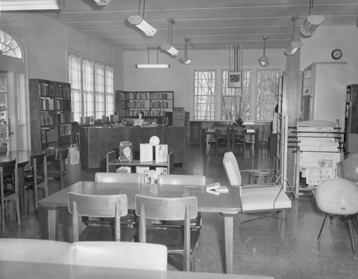 Interior of the Carver Branch Library, 1967