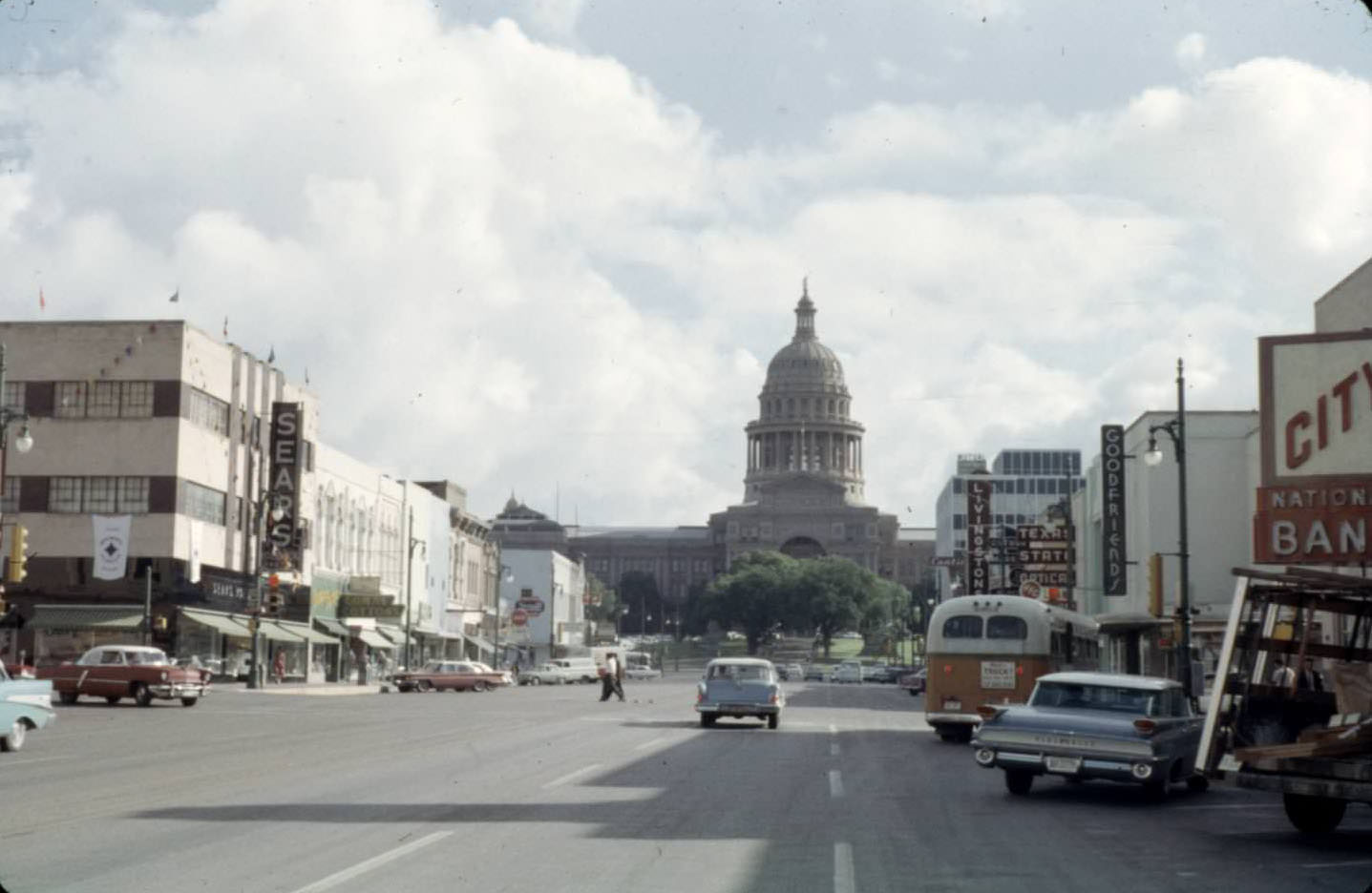 Looking north on Congress with Capitol in view. 1961.