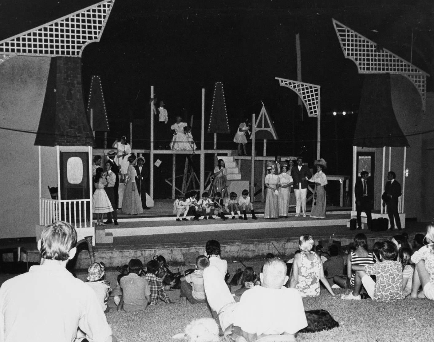 The Music Man at Zilker Hillside Theater, 1969.