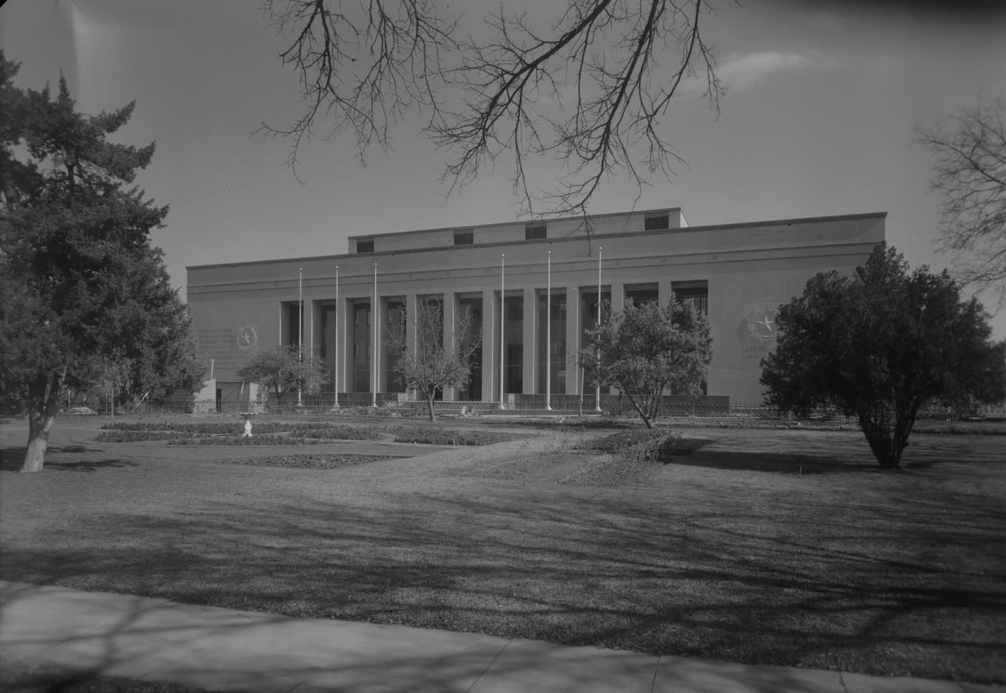 State Archives Building and landscaping in front, Austin, 1961