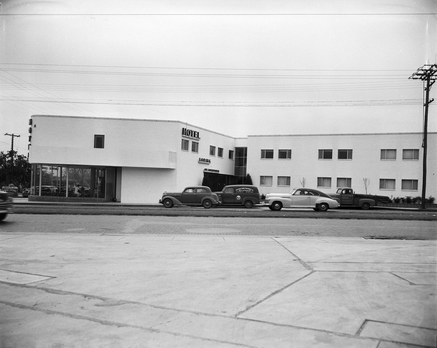 Loring Hotel on Camp Bowie Boulevard, Fort Worth, Texas, 1949