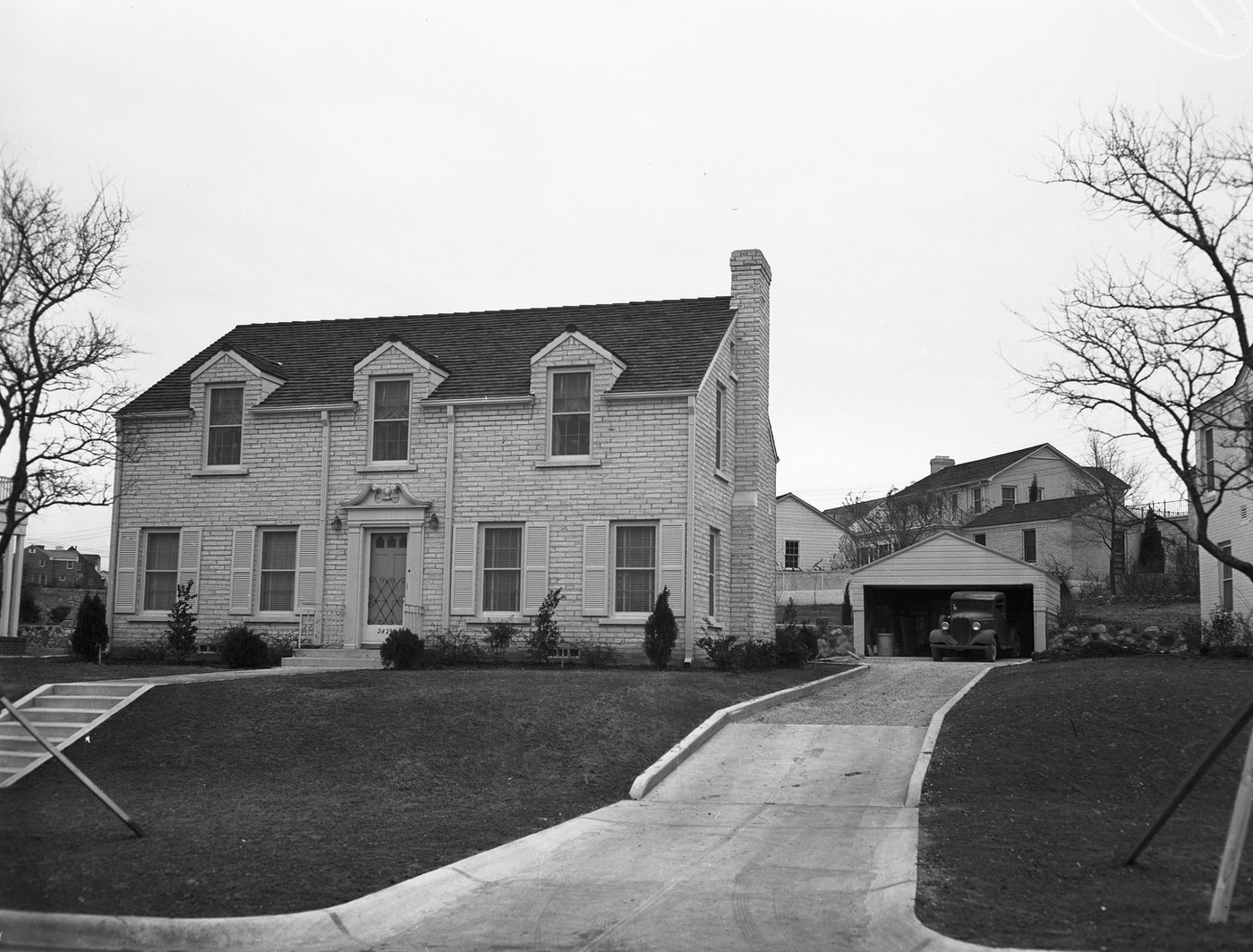 The new home of Doctor and Mrs. M. J. Bisco is at 2425 Colonial Parkway, Fort Worth, Texas, 1942