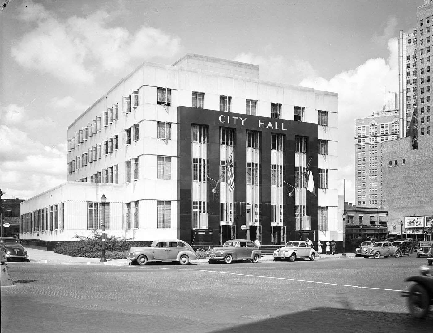 Fort Worth's City Hall, Throckmorton and 9th St., 1941.