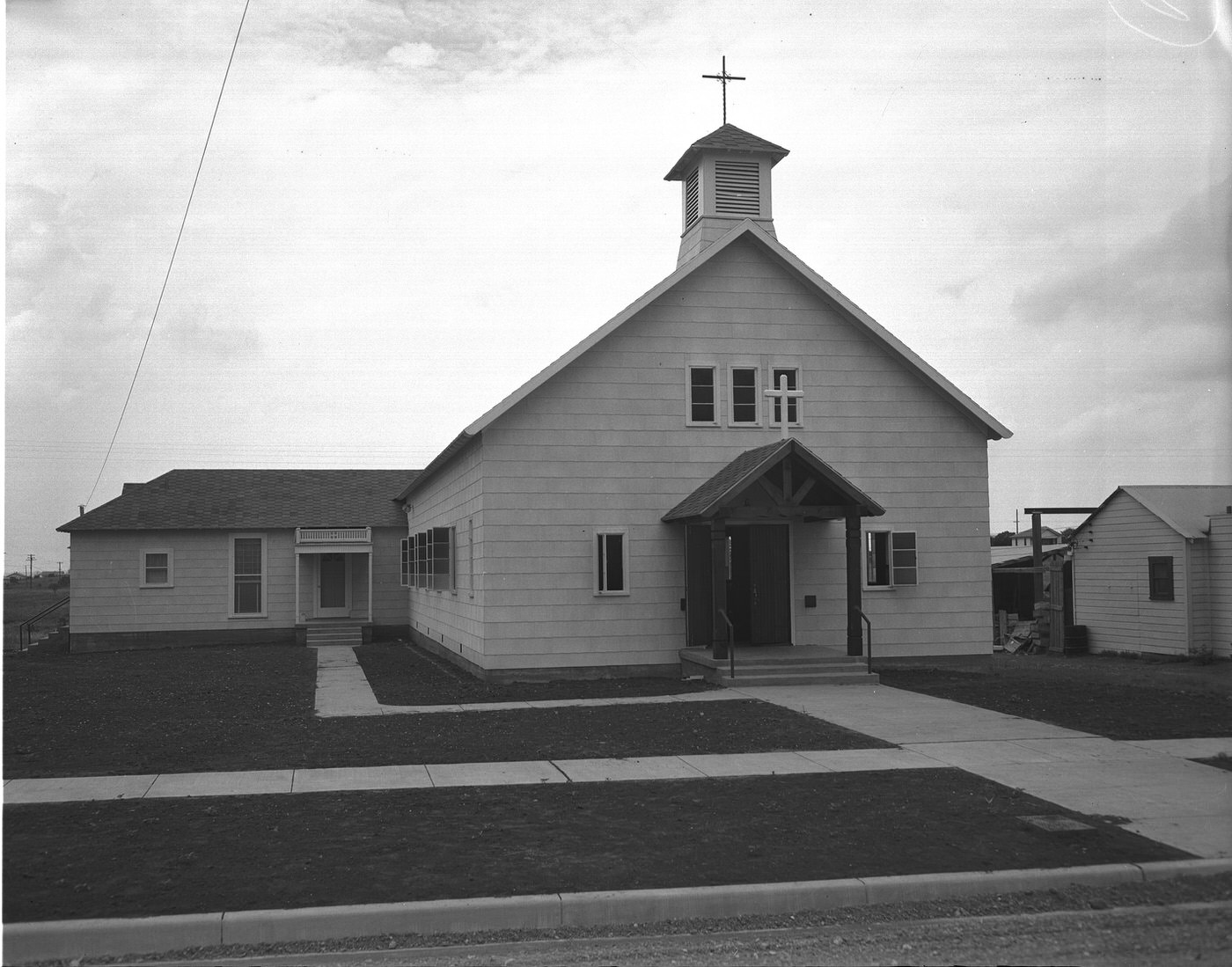 The exterior of St. Alice's Catholic Church, 1942