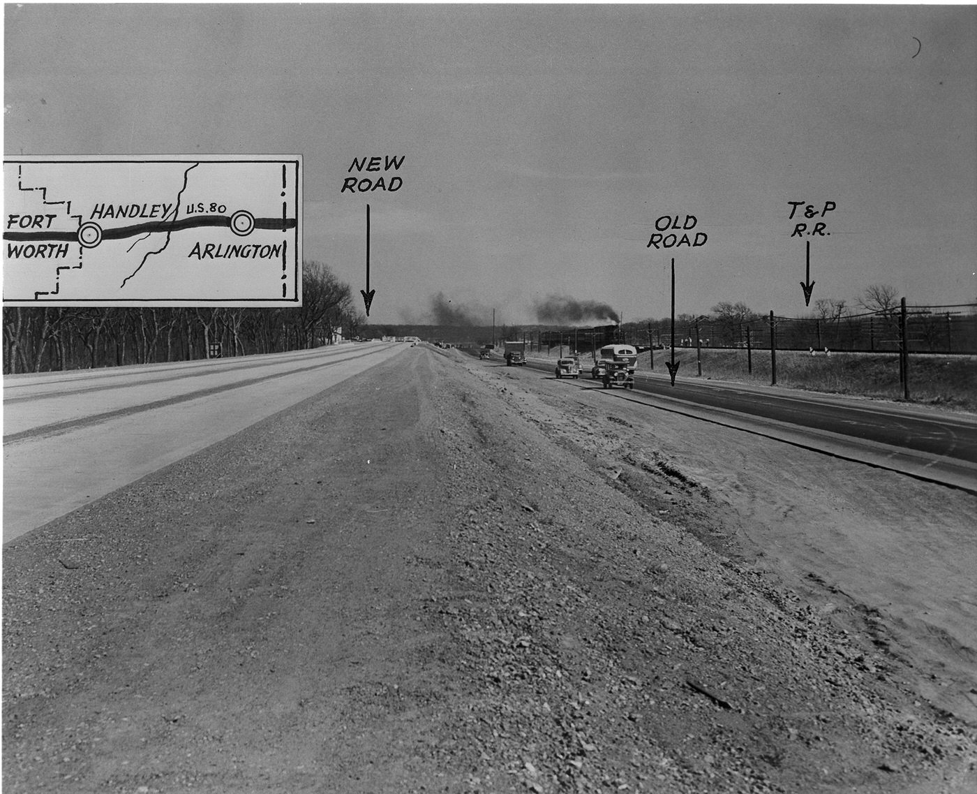 Highway U.S. 80 (Dallas Pike) between Fort Worth and Arlington near Handley, 1947