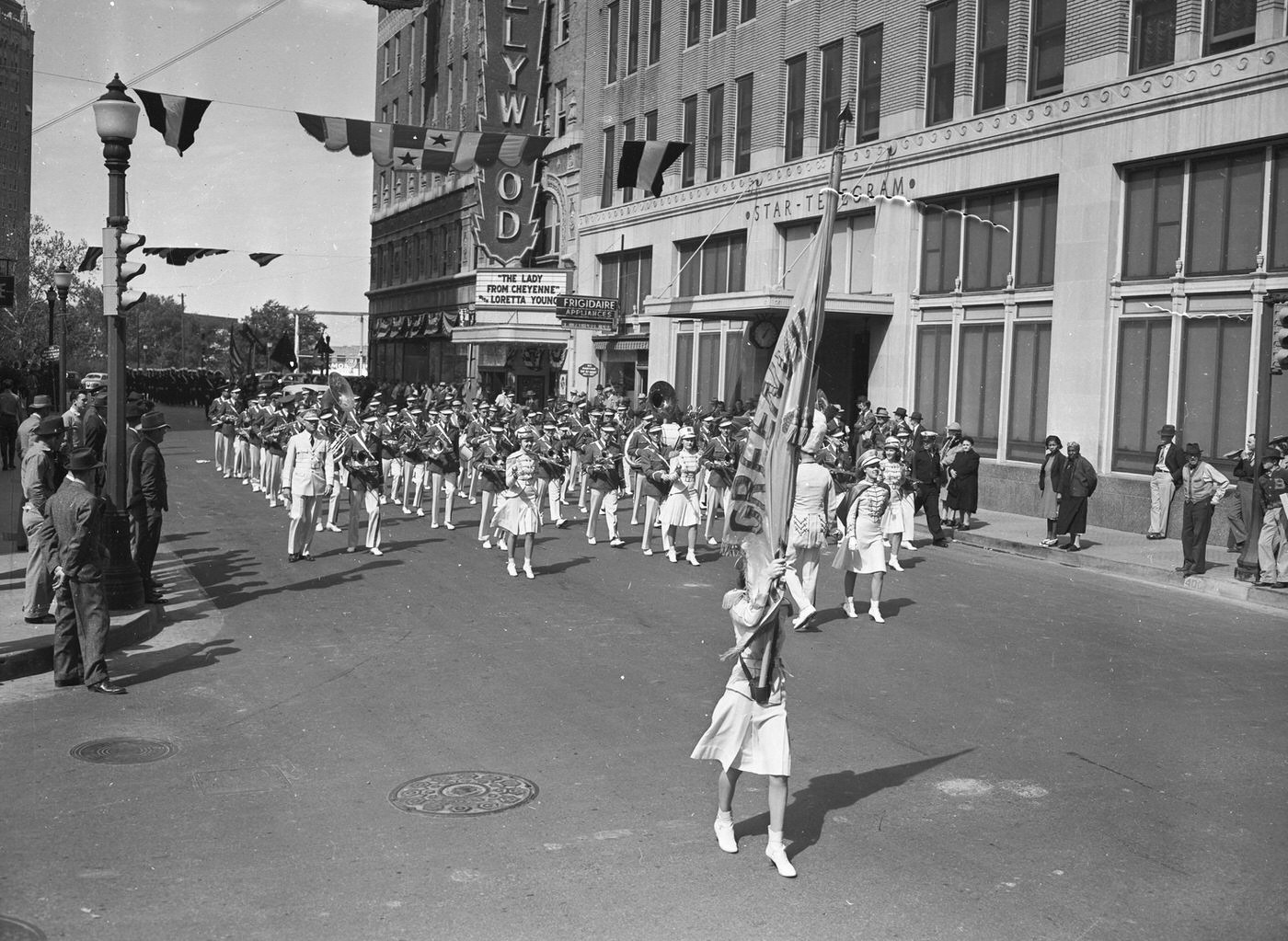 Knights Templar of Texas paraded before hundreds of onlookers in downtown Fort Worth, Texas, as a feature of their 88th conclave, 1941