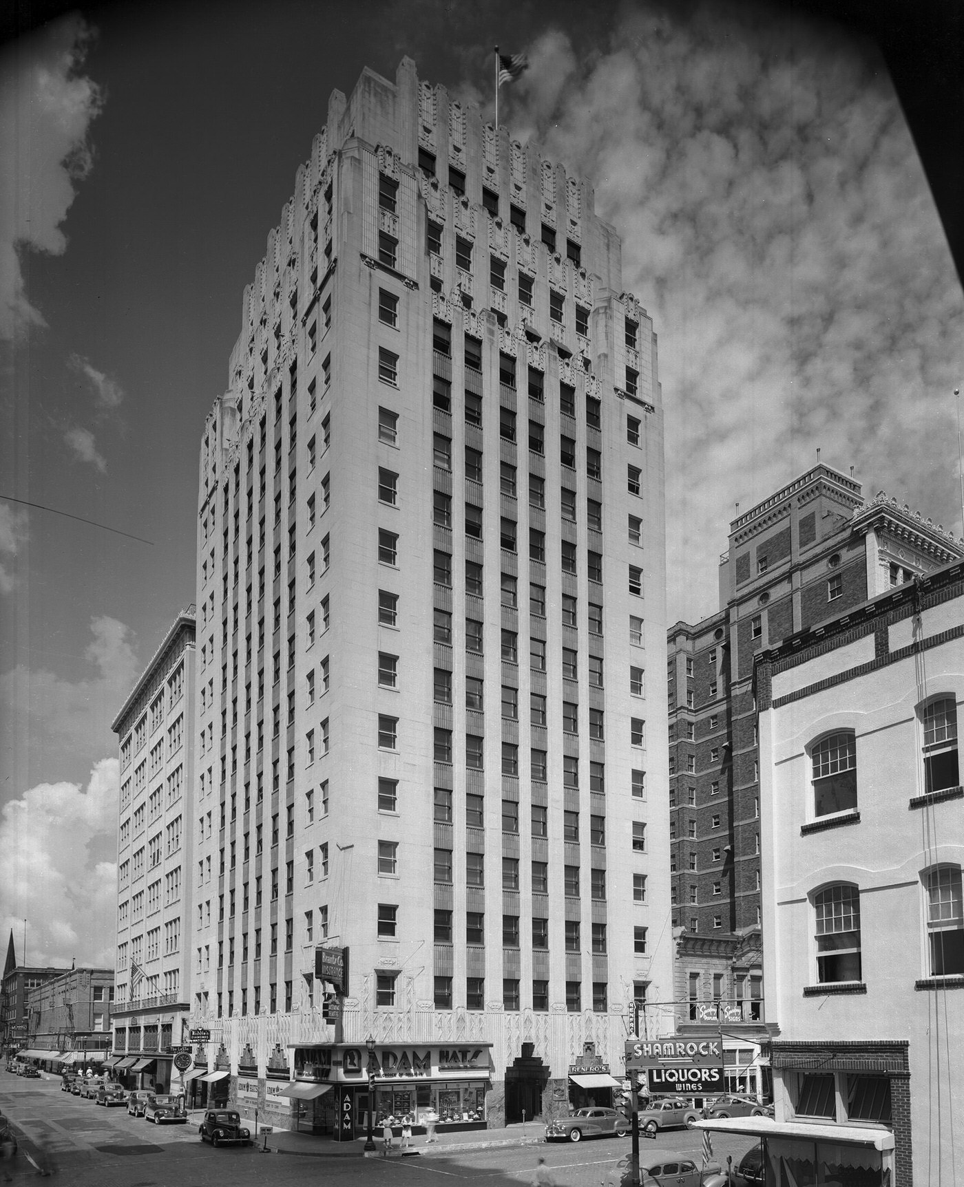 Sinclair building, 512 Main Street, downtown Fort Worth, Texas, 1945