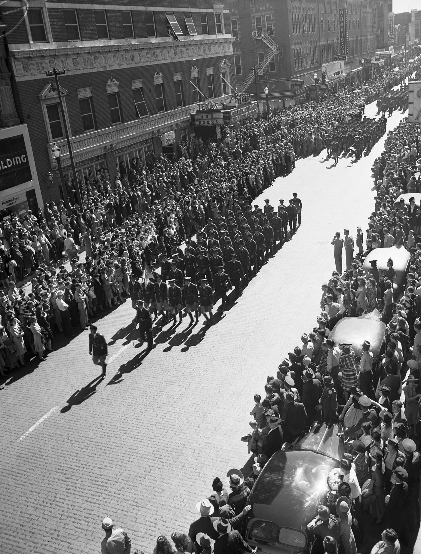 Parade and Spectators: Football T. C. U. Horned Frogs vs. Texas A&M Aggies, 1941