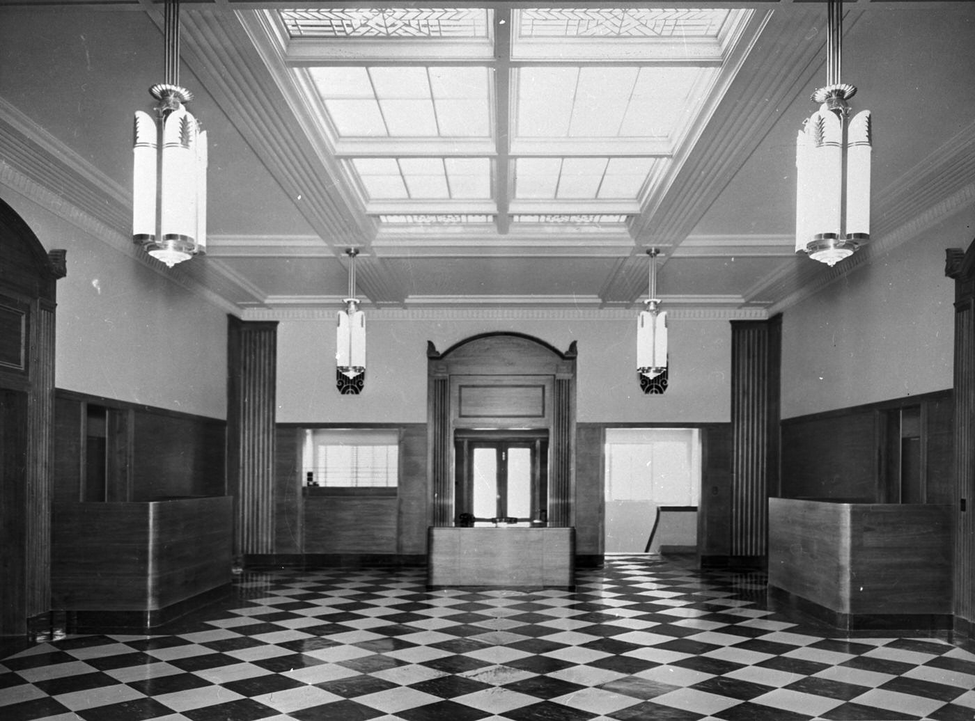 Harris Memorial Hospital lobby, Fort Worth, Texas, 1942