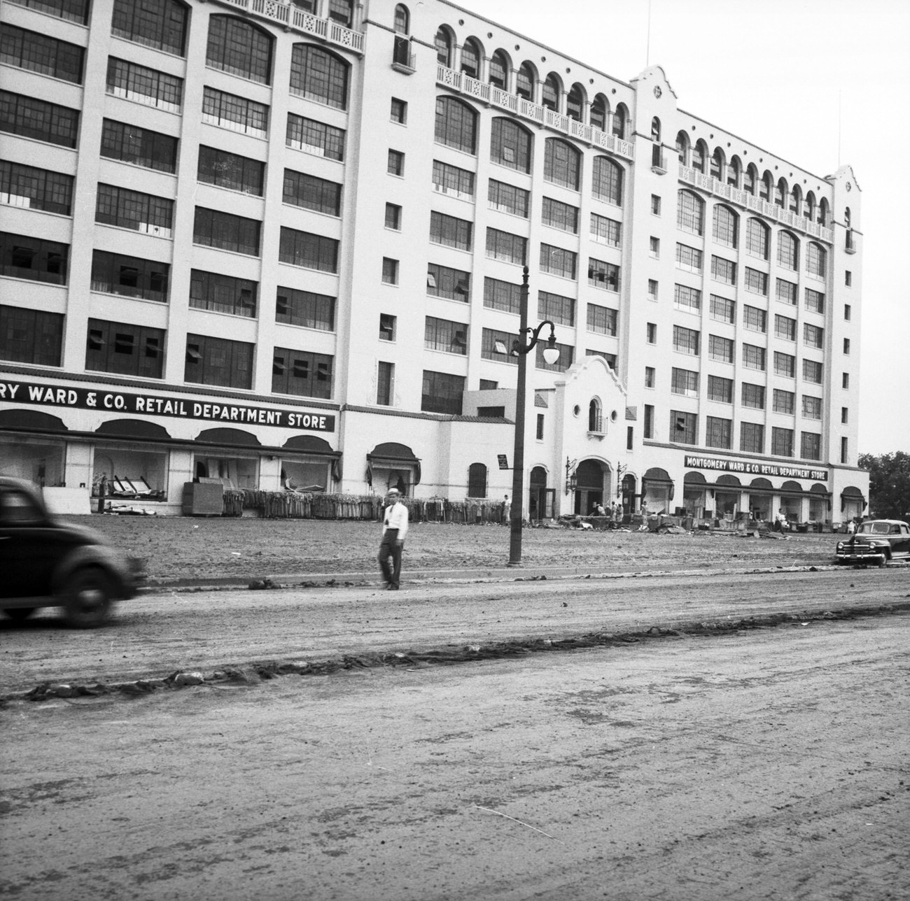 Montgomery Ward & Company Retail Department Store after flood, 1949