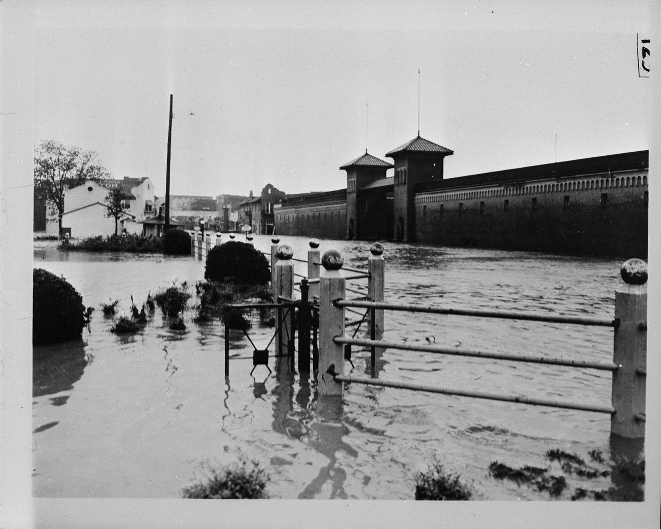 Fort Worth Stockyards post-flood, 1942