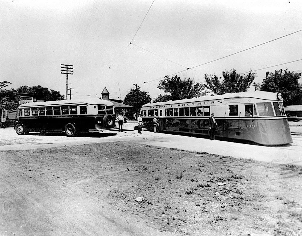 CWPH Railroads Streetcar No. 103 And Bus