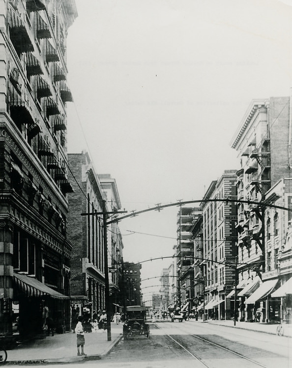 Looking South on Granby Street from Market Street, 1912