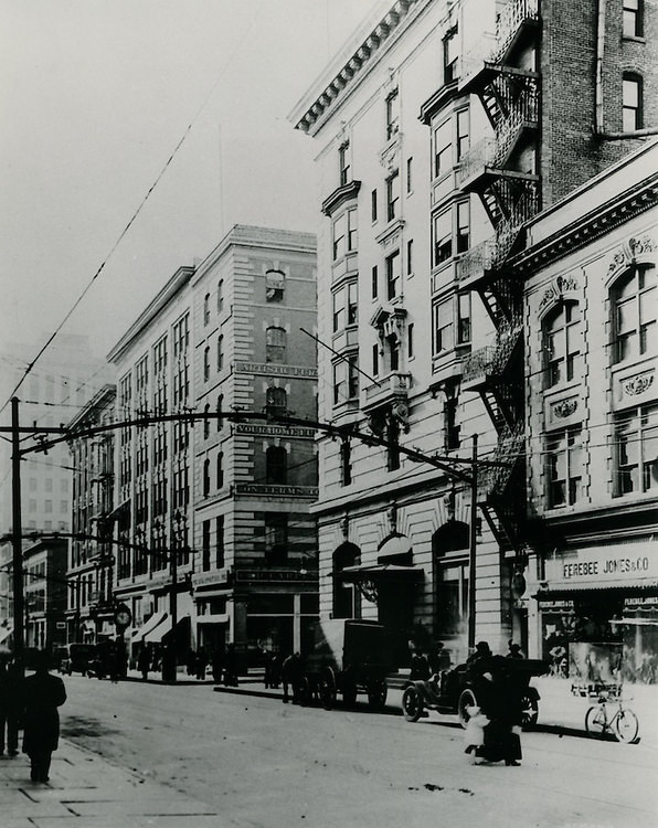 Looking South or Granby Street from Market Street, 1915