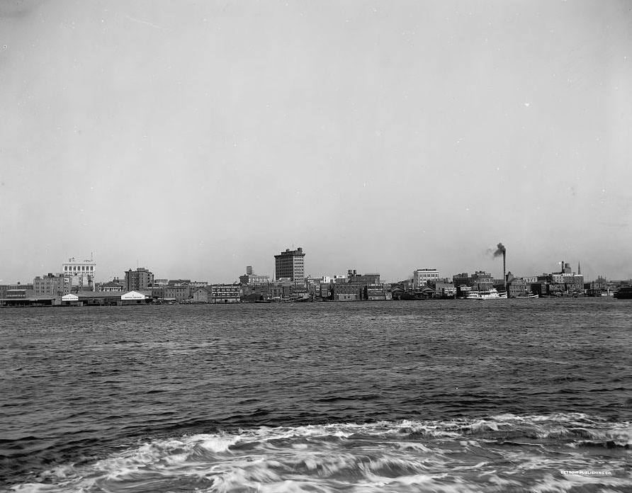 The Harbor, Norfolk, 1910