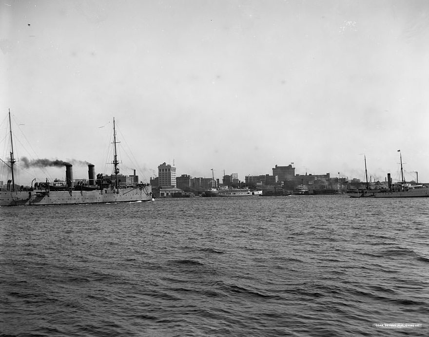 The Harbor, Norfolk, 1910