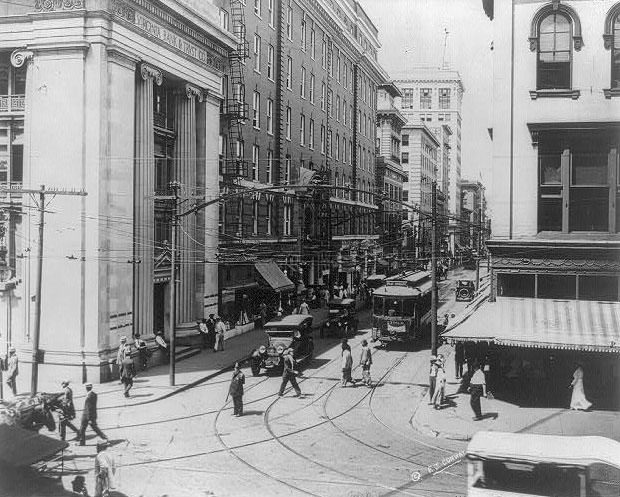 Granby Street from the corner of Main Street, Norfolk, 1910s