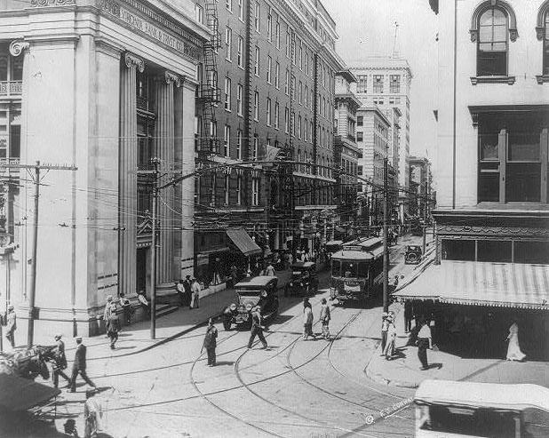 Granby Street from the corner of Main Street, Norfolk, 1915