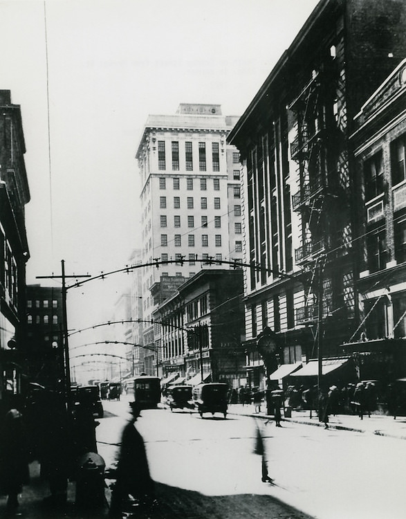 Looking South on Granby Street from Market Street, 1922