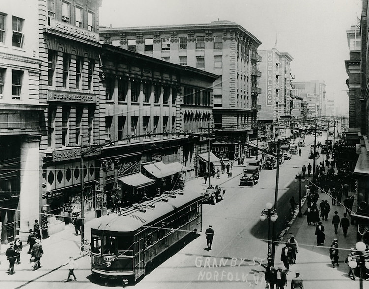 Granby Street looking North from City Hall Avenue, 1923