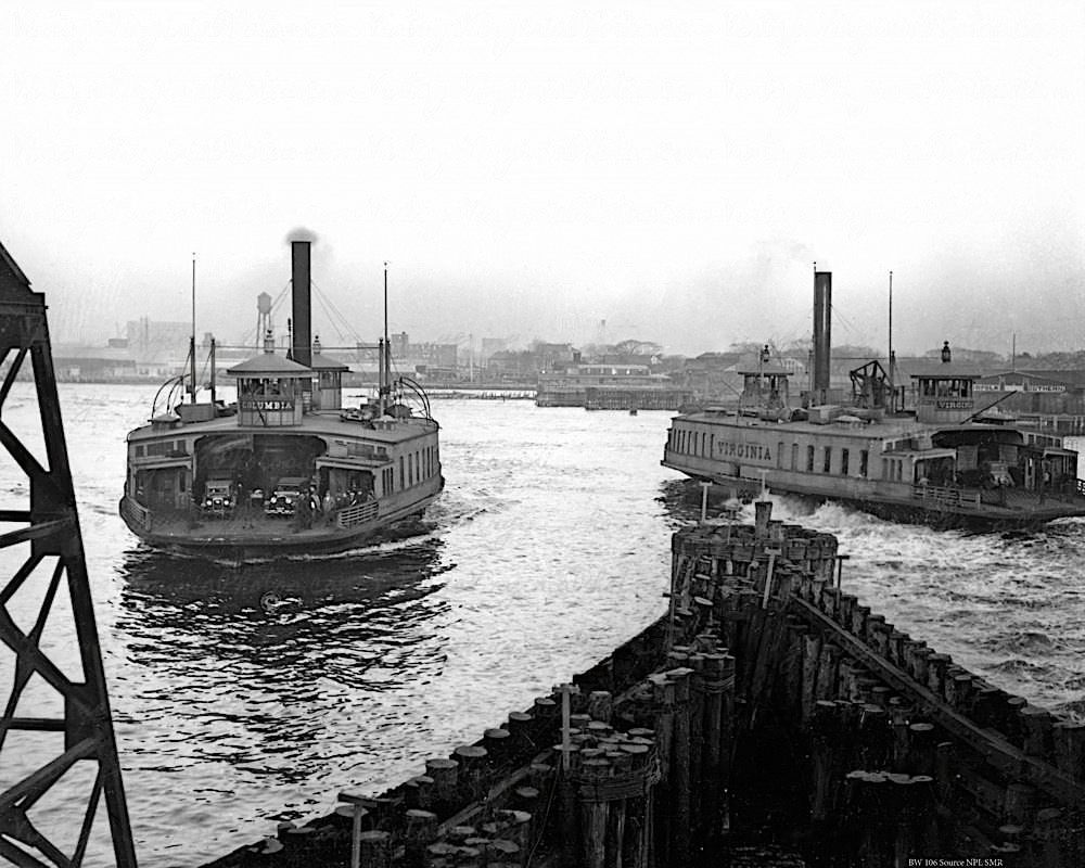 Columbia and Virginia Ferry Norfolk, 1929