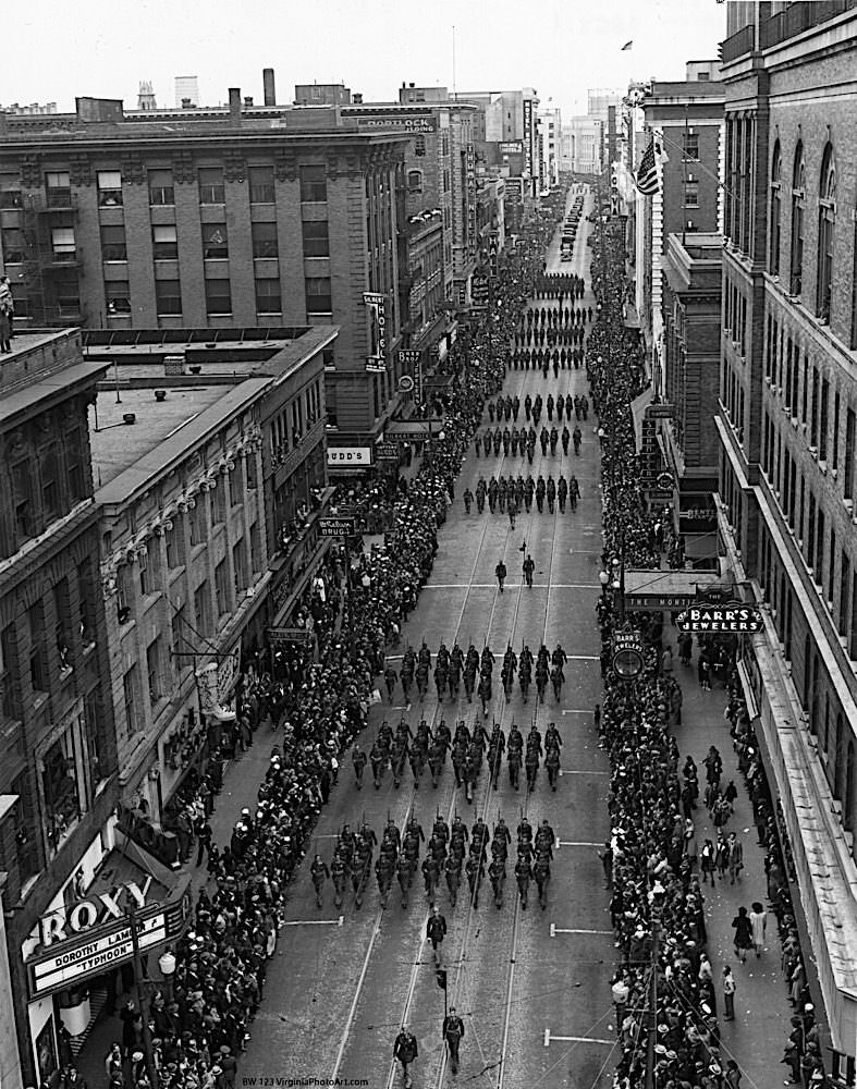 Armistice Day Military Parade Granby St., 1939