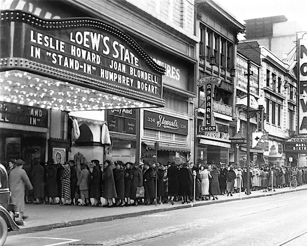 Loew's Theatre (Bogart) Granby St. Nov. 11, 1937