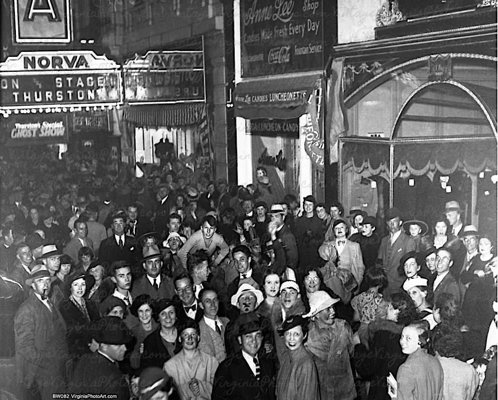 Halloween Celebration at Norva Theater, 1935