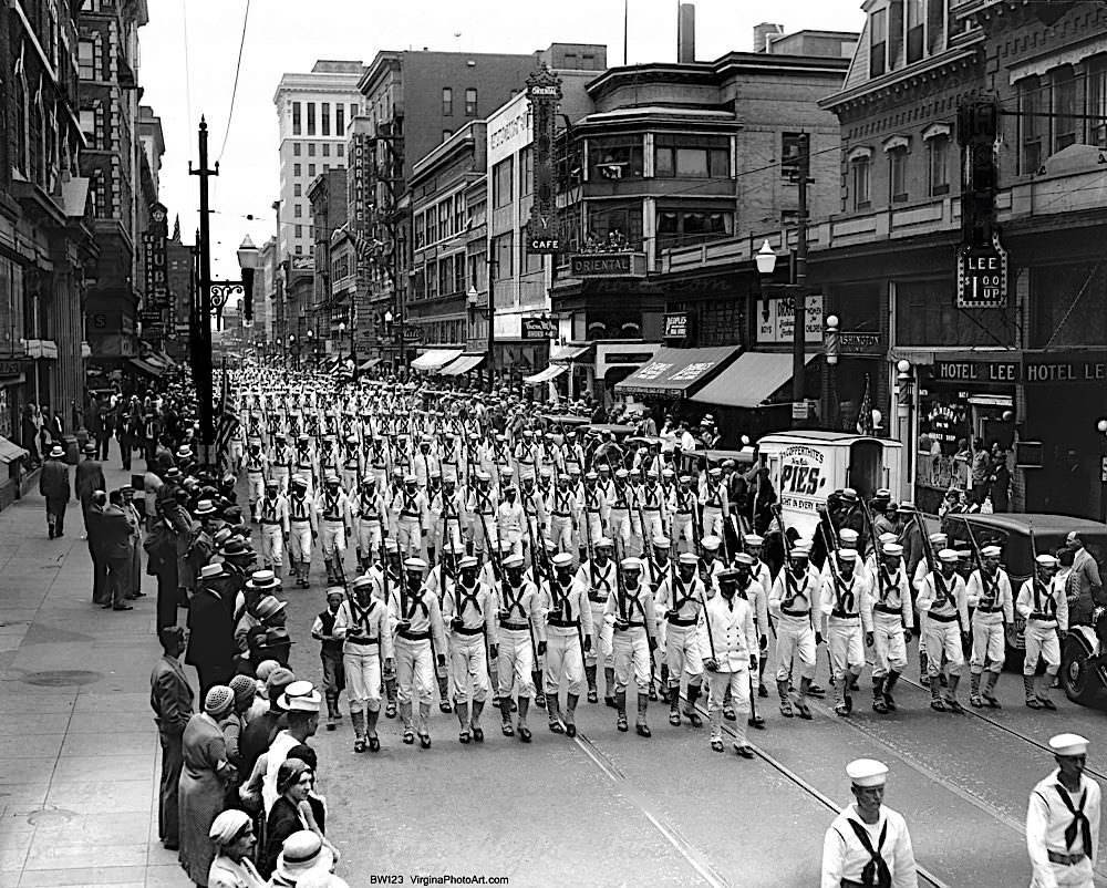 Granby St. Navy March Memorial Day Parade, 1932