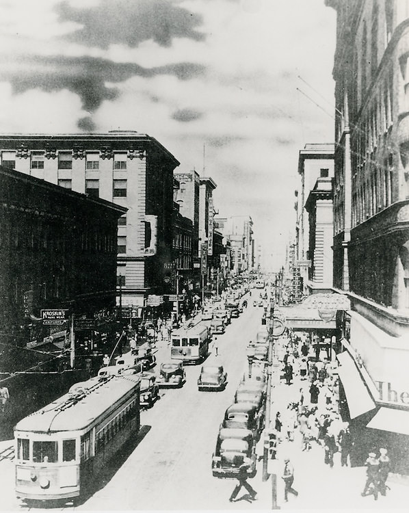 Downtown West (A-1-3)..Granby Street looking North, 1930s