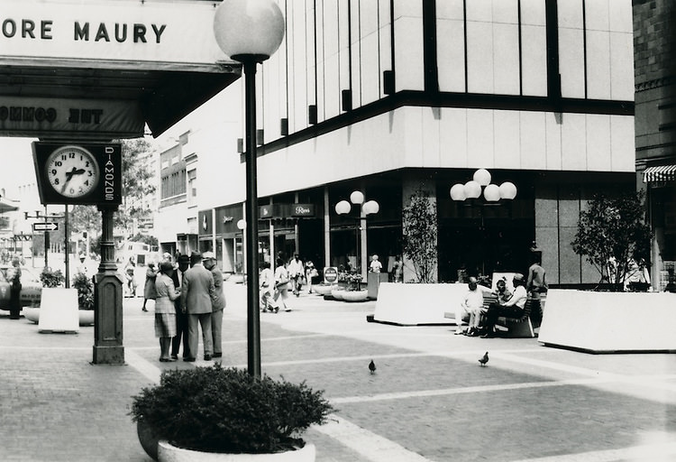 Downtown West. Granby Street Pedestrian Mall, 1940s